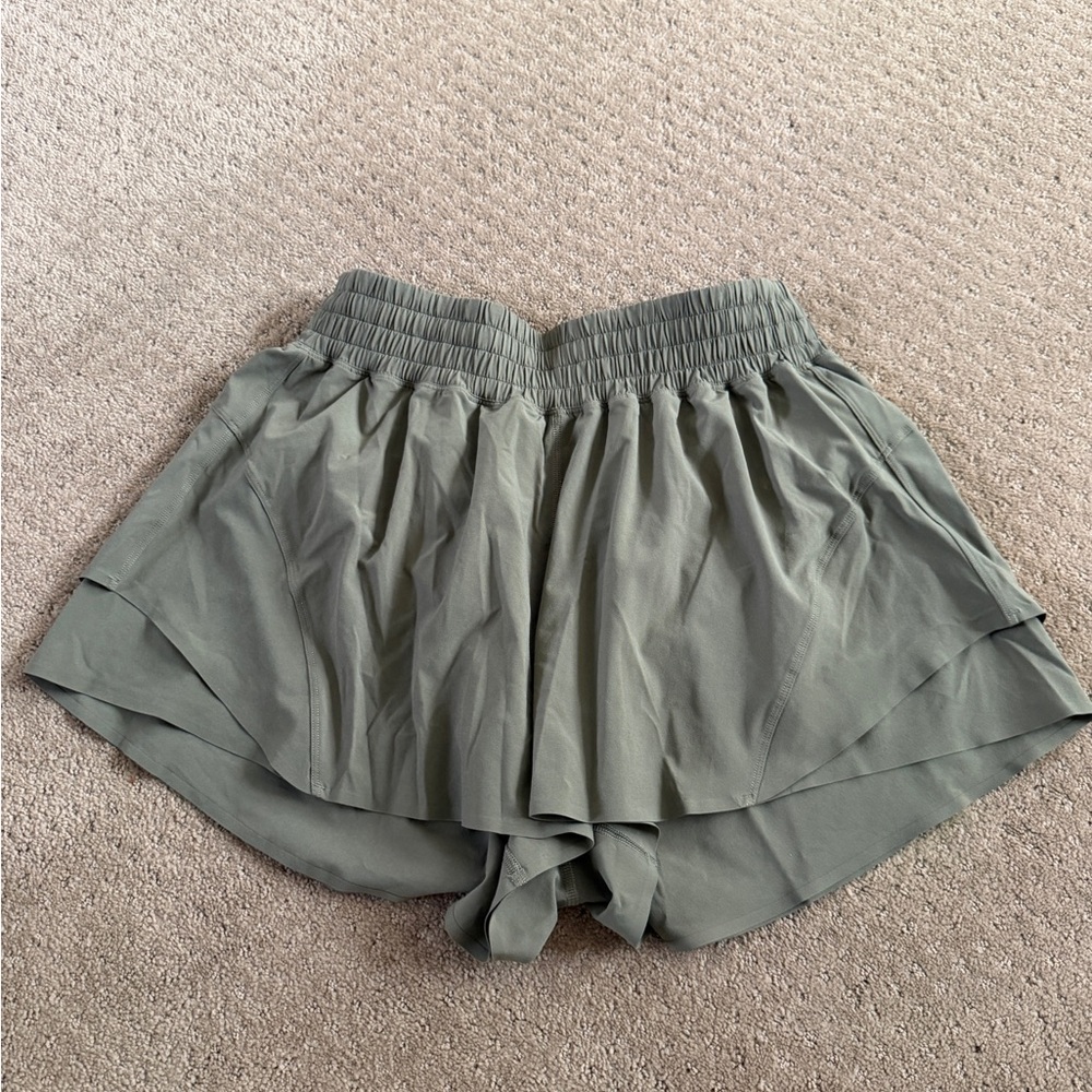Lululemon Athletica Sage Green Shake It Out Short